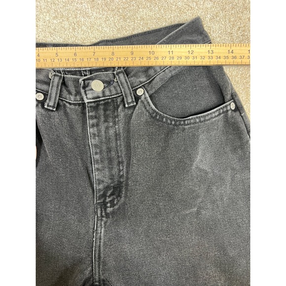 Denim Riders by Lee Black Wash Denim Jeans High Waisted Straight Leg (26x30) - Picture 5 of 7